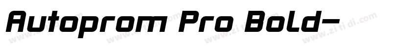 Autoprom Pro Bold字体转换 Autoprom Pro Bold字体转换